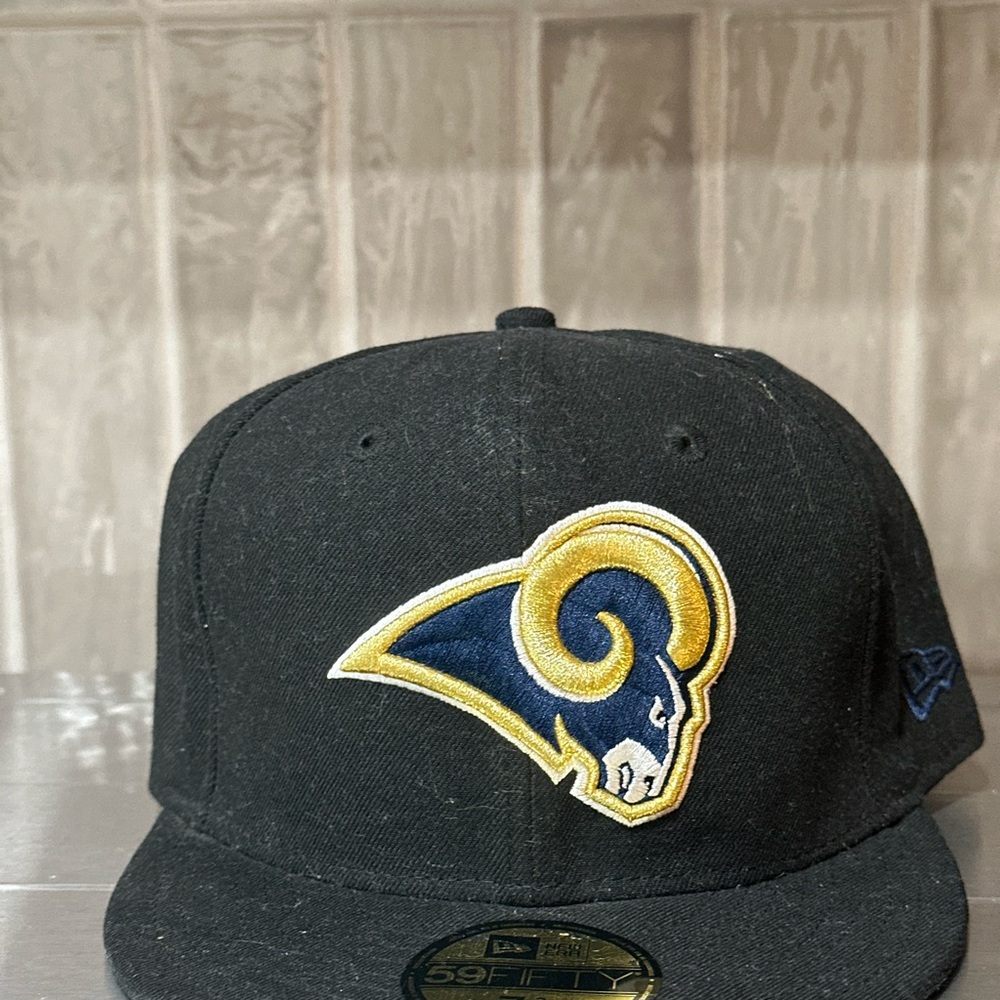New Era Black and Gold Rams cap